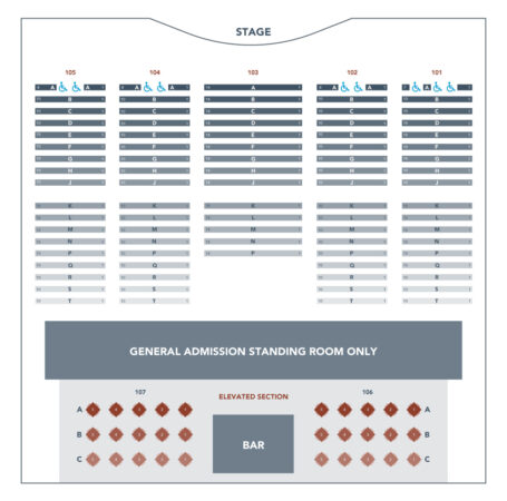 Seating Chart - The Factory